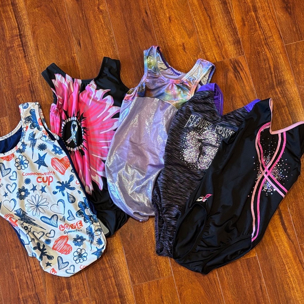 Colorful Teens Gymnastics leotard Set